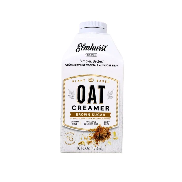 Elmhurst Plant-Based Oat Creamer Brown Sugar Front