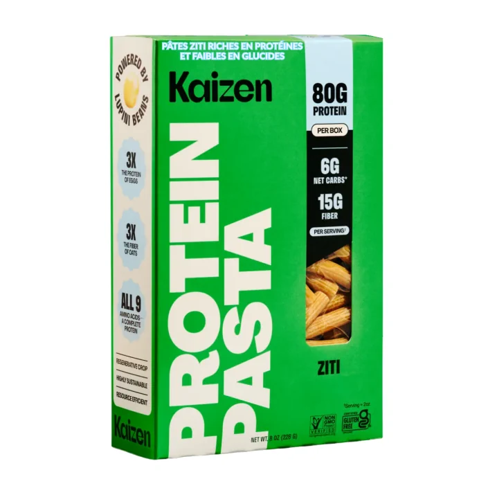 Front of Kaizen High Protein Low Carb Lupin Pasta Ziti