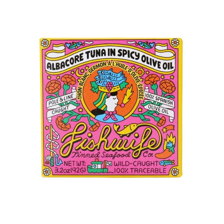 Fishwife Tinned Fish Albacore Tuna In Spicy Olive Oil Front