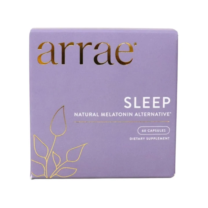 Arrae Dietary Supplement Sleep Natural Melatonin Alternative Front of box