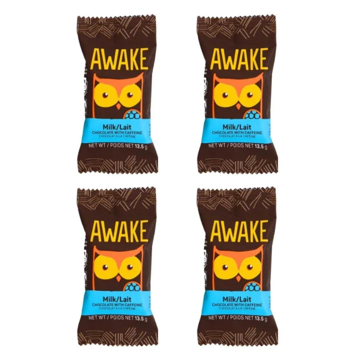 Front of Awake Caffeinated Chocolate Milk Chocolate Bites