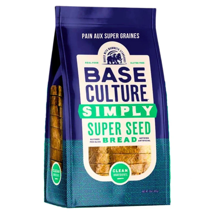 Front of Base Culture Bread Gluten Free Bread Super Seeded Bread
