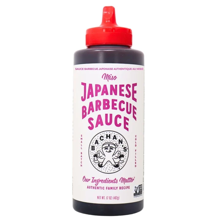 Front of Bachan’s Authentic Japanese Barbecue Sauce Miso - Japanese Barbecue Sauce - Bachan’s Japanese Bbq Sauce - Miso Sauce