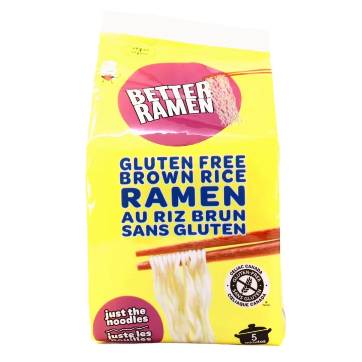 Front of Better Ramen Vegan Gluten-Free Brown Rice Ramen Noodles