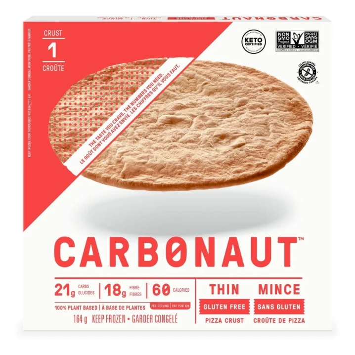 Front of Carbonaut Pizza Crusts Gluten-Free Pizza Crusts Keto Pizza Crusts