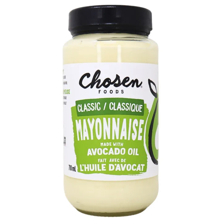 Front of Chosen Foods Classic 100% Avocado Oil Mayonnaise - Avocado Mayonnaise - Keto Mayonnaise - Paleo Mayonnaise