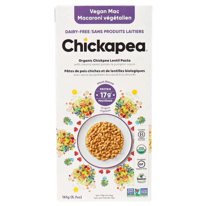Front of Chickapea Vegan Mac, 161g