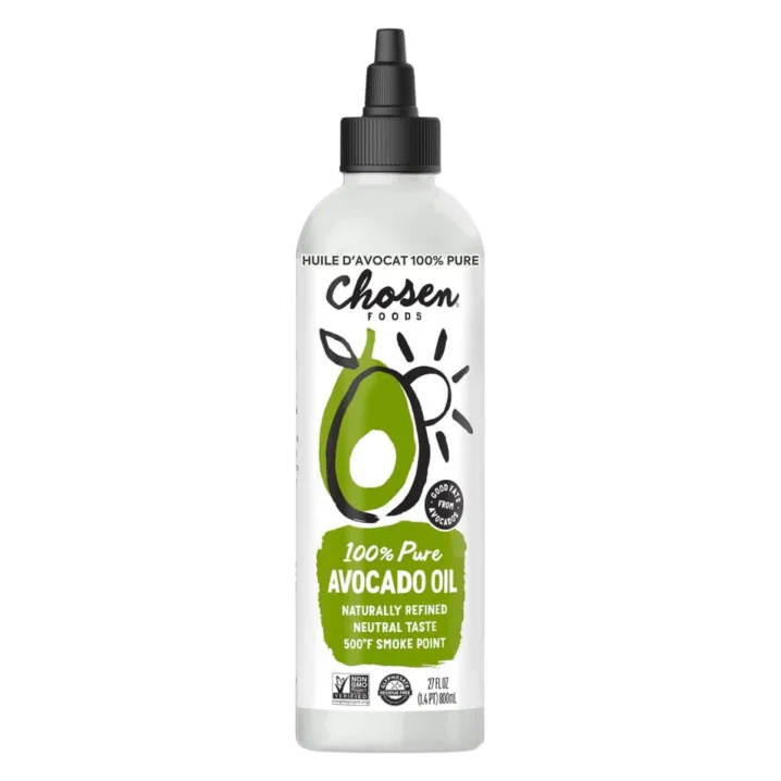 Front of Chosen Foods 100% Pure Avocado Oil - Avocado Oil Squeeze Bottle - Squeeze Oil