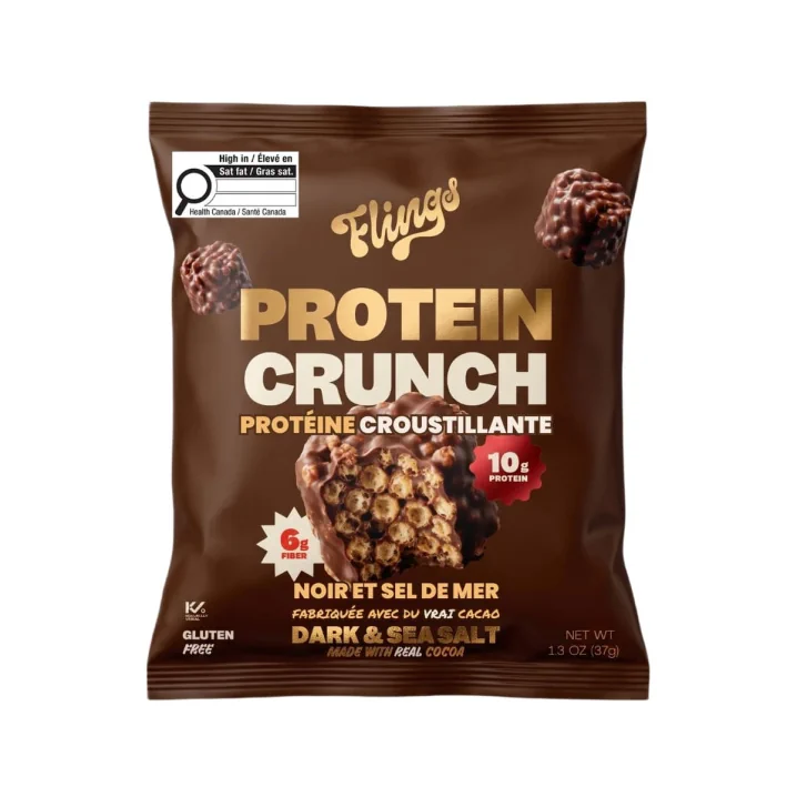 Flings Protein Crunch Classic Dark Chocolate & Sea Salt, 37g