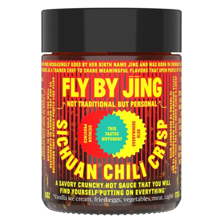 Front of Fly By Jing Sichuan Chili Crisp