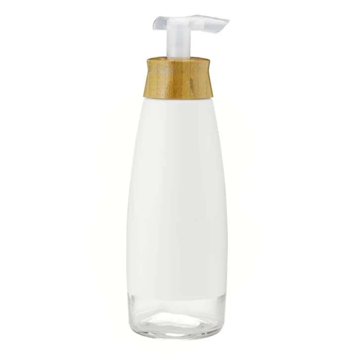 Front of Full Circle Foamance Foaming Soap Dispenser White, 16oz