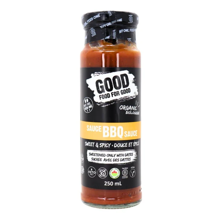 Front of Good Food For Good Paleo BBQ Sauce Sweet & Spicy, 250ml