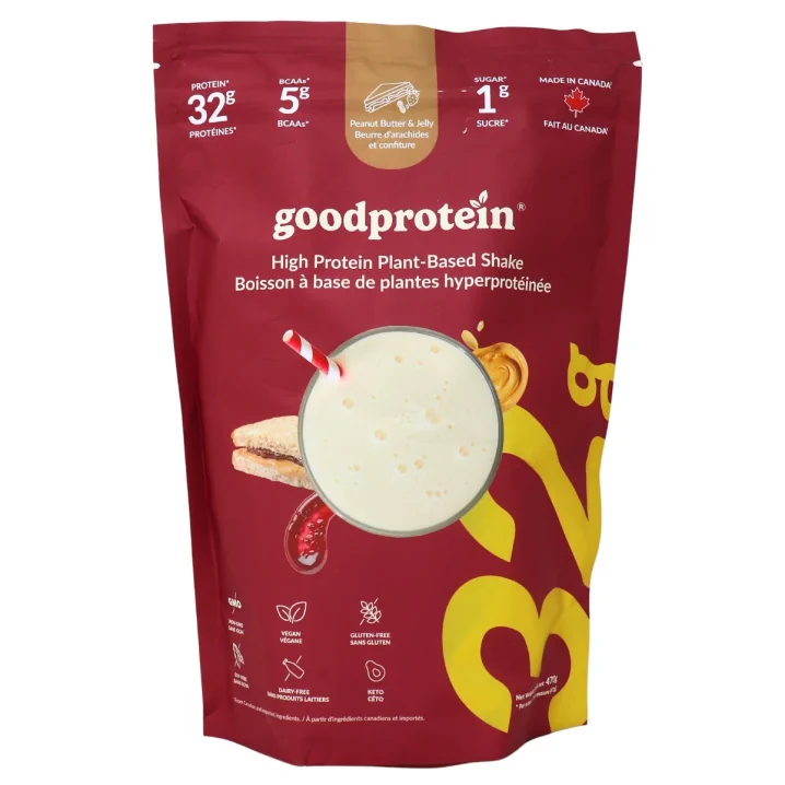 Good Protein High-Protein Plant Based Shake Peanut Butter & Jelly, 470g