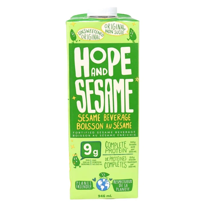 Front of Hope And Sesame Gluten-Free Sesame Milk Unsweetened Original