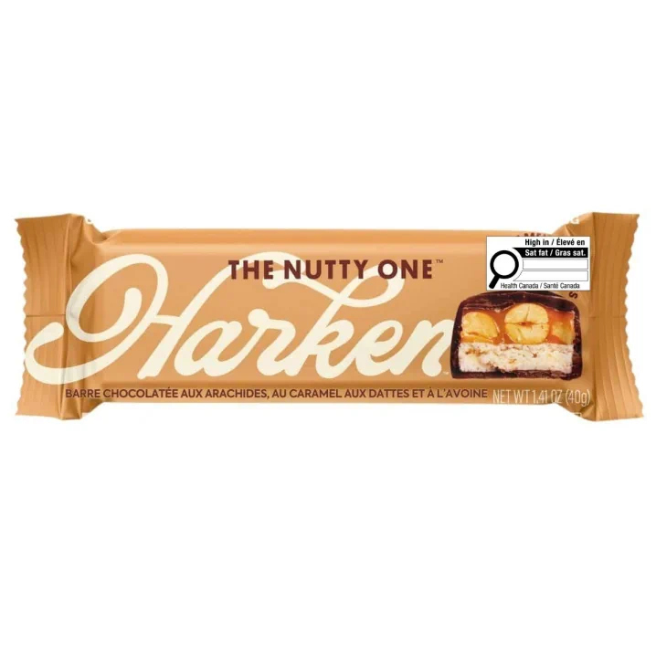 Front of Harken Date Bars With Date Caramel The Nutty One