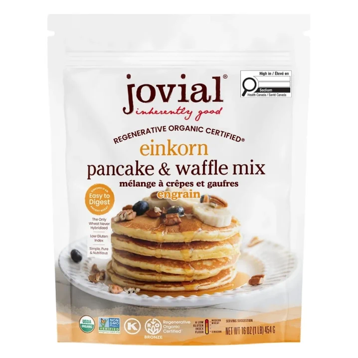 Jovial Organic Einkorn Pancake & Waffle Mix, 454g