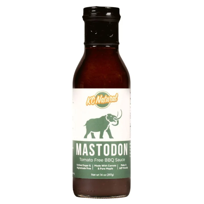 Front of KC Natural Paleo & AIP Tomato-Free BBQ Sauce Mastodon
