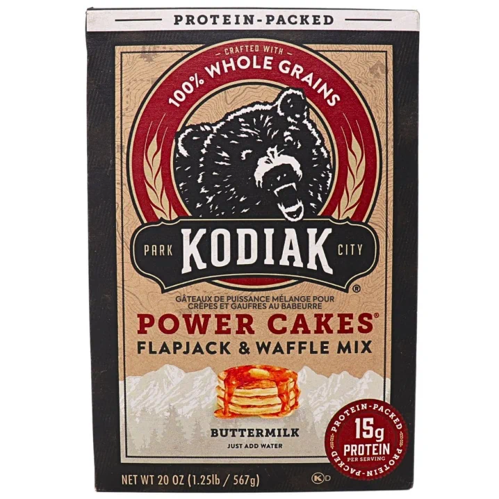 Front of Kodiak Cakes Power Cakes Buttermilk Pancake & Waffle Mix, 567g