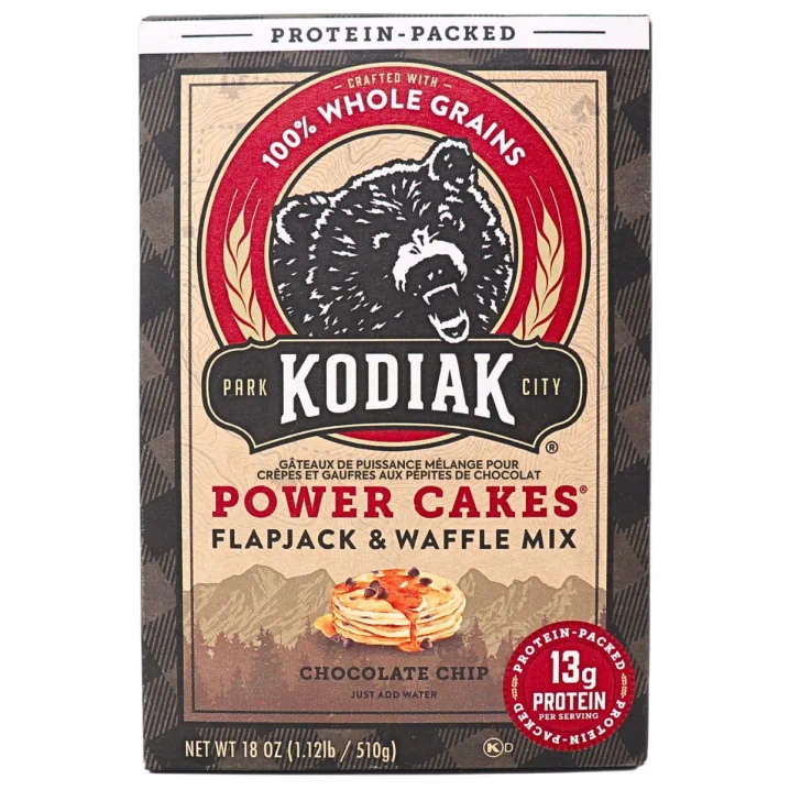 Front of Kodiak Cakes Power Cakes Flapjack & Waffle Mix Chocolate Chip, 510g