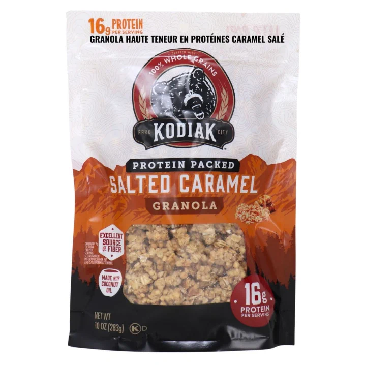 Kodiak High-Protein Granola Salted Caramel Canada Front