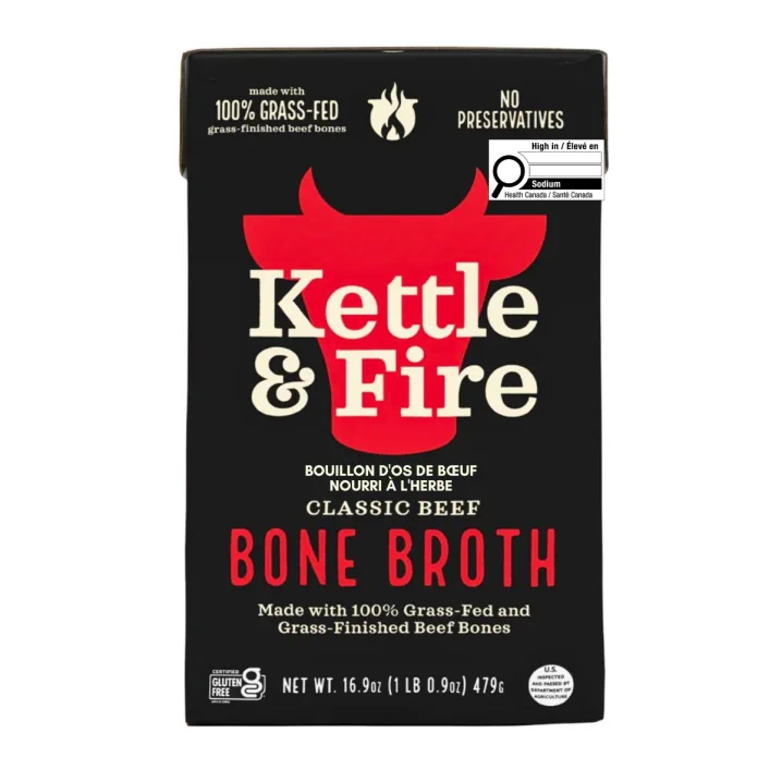 Front of Kettle & Fire Grass-Fed Beef Bone Broth