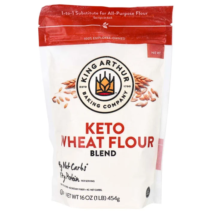Front of King Arthur Baking Company Keto Wheat Flour Blend, 454g