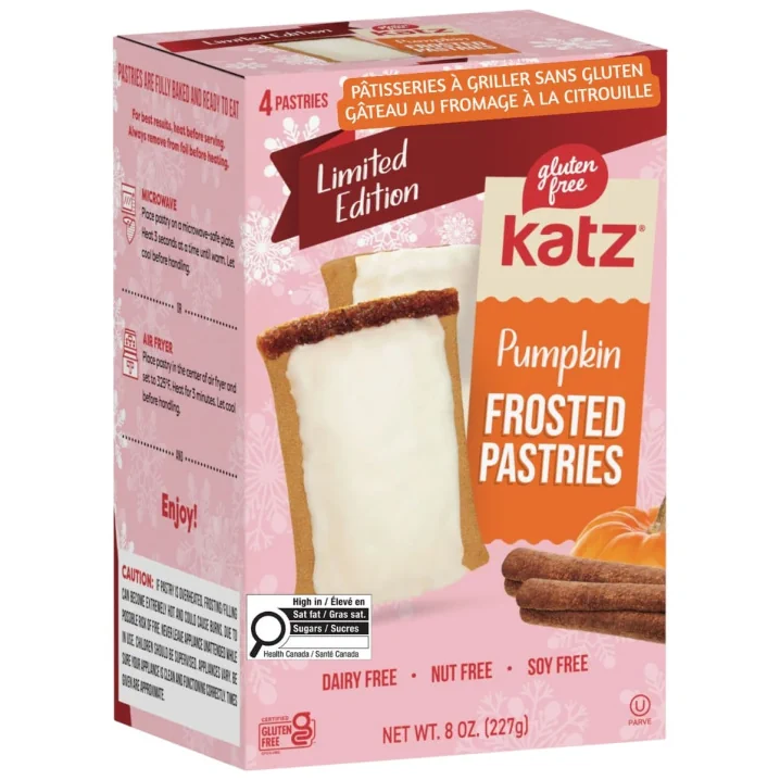 Katz Limited Edition Toaster Pastries Pumpkin Cheesecake Front of box