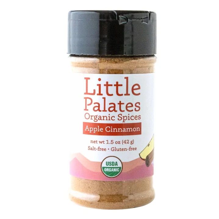 Front of Little Palates Organic Spices Apple Cinnamon
