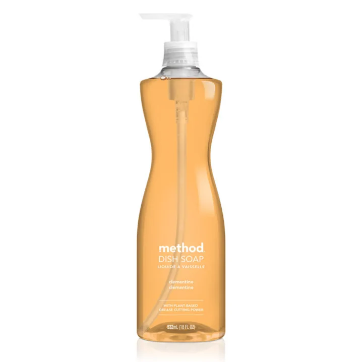 Front of Method Gel Dish Soap Clementine, 532ml