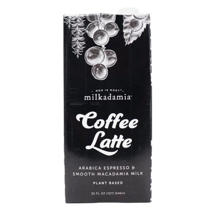 Front of Milkadamia Ready To Drink Coffee Latte