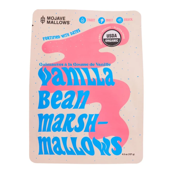 Mojave Mallows Organic Marshmallows Vanilla Bean Canada Front