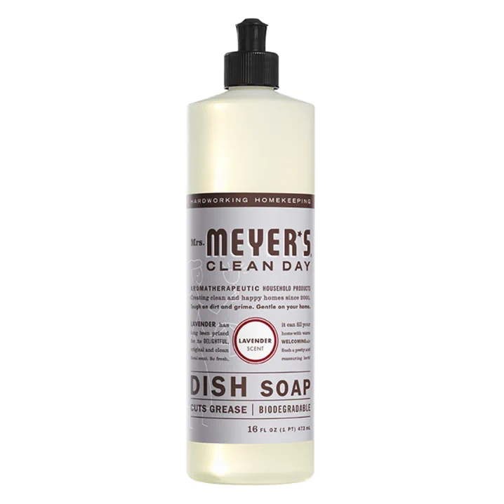 Front of Mrs. Meyer's Dish Soap Lavender, 473 mL
