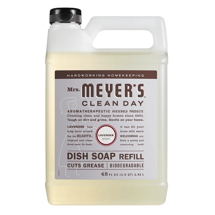 Front of Mrs. Meyer's Dish Soap Refill Lavender, 1.4 L