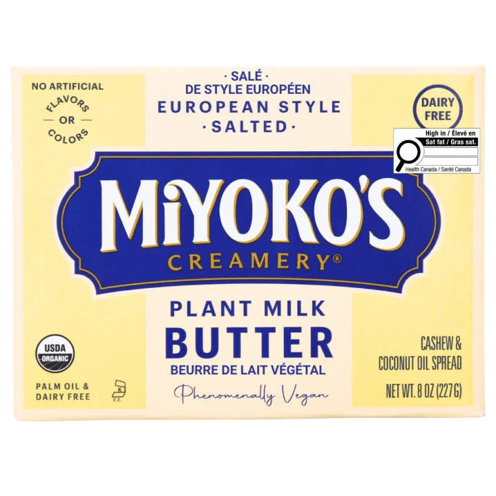 Miyoko’s Creamery European-Style Plant Milk Butter Salted Front