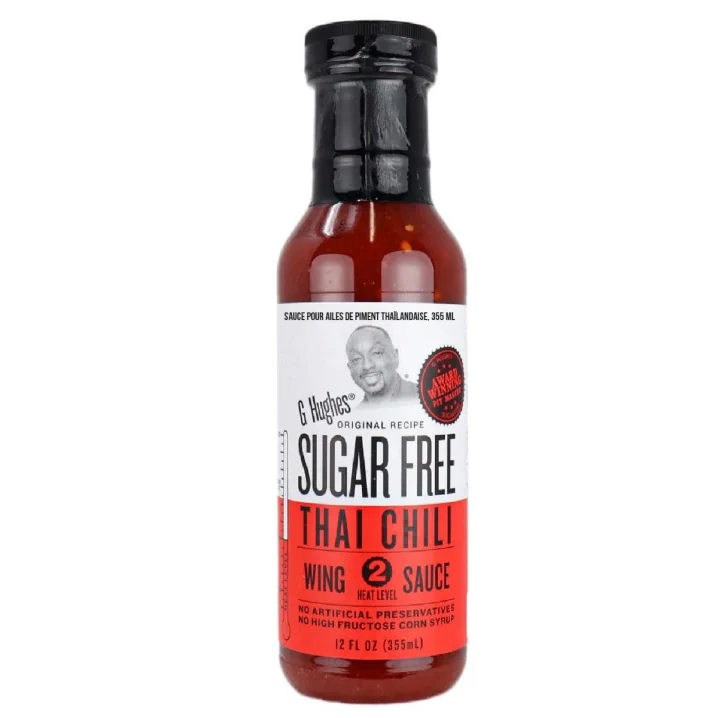 Front of G Hughes Sugar Free Thai Chili Wing Sauce, 355mL