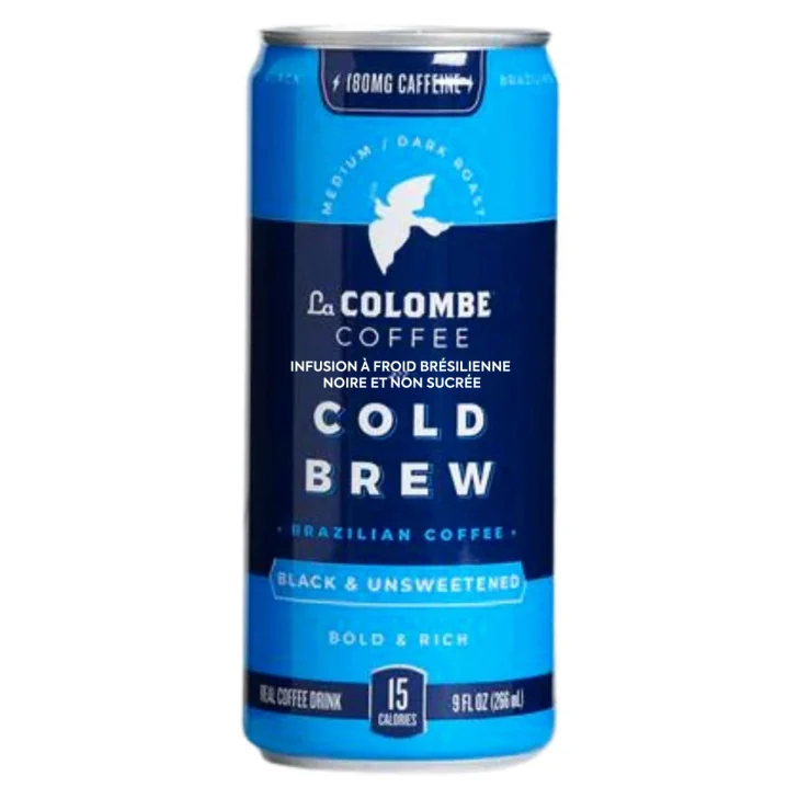 Front of La Colombe Coffee Brazilian Cold Brew Black & Unsweetened