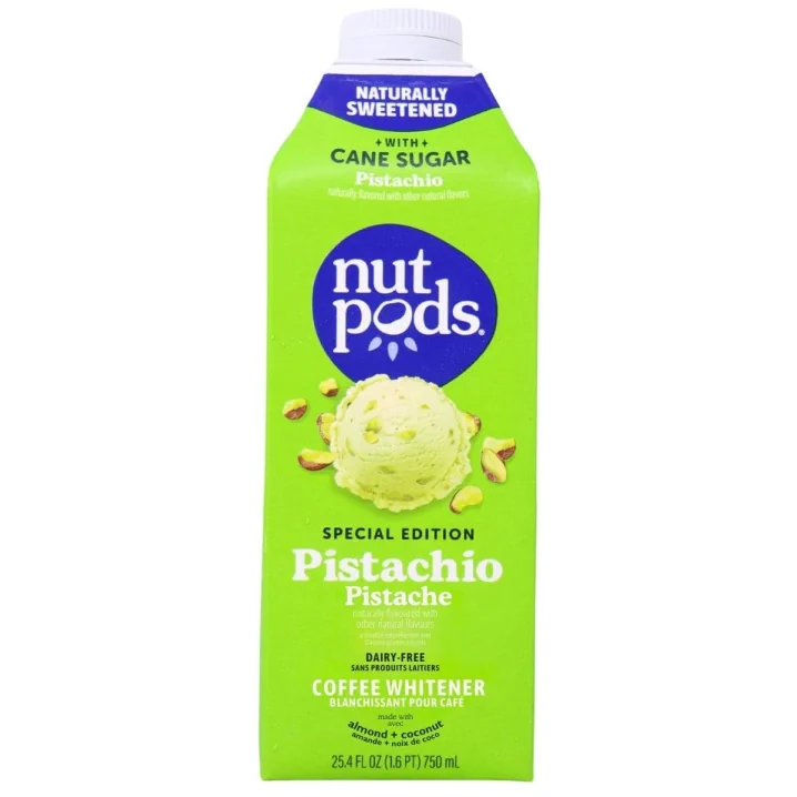 Nutpods Sweetened & Dairy-Free Almond + Coconut Creamer Pistachio Canada Front