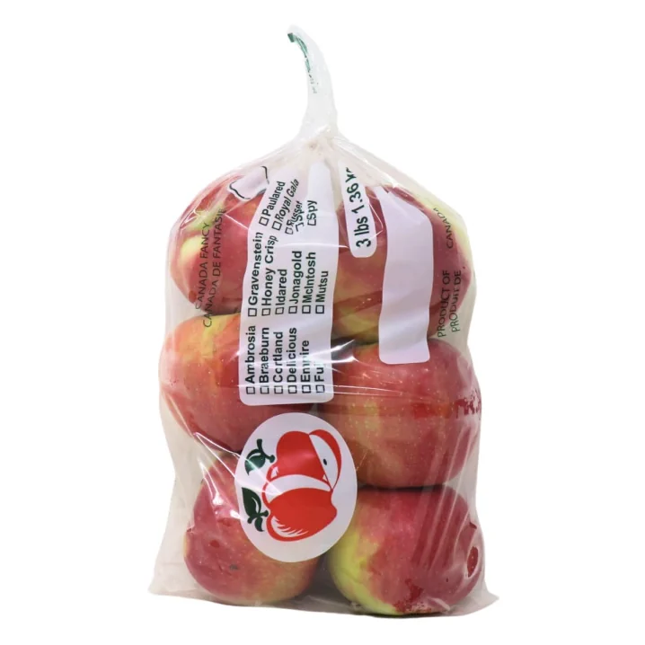 Oaklane Orchards Fresh Honeycrisp Apples, 1.36kg Front of bag