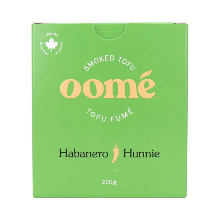 Oomé Smoked Tofu Habanero Hunnie, 220 g Front
