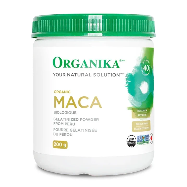 Front of Organika Organic Maca Powder