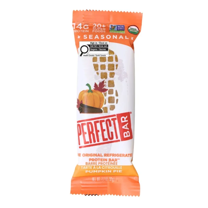 Perfect Bar Protein Bar Pumpkin Pie Front of bar
