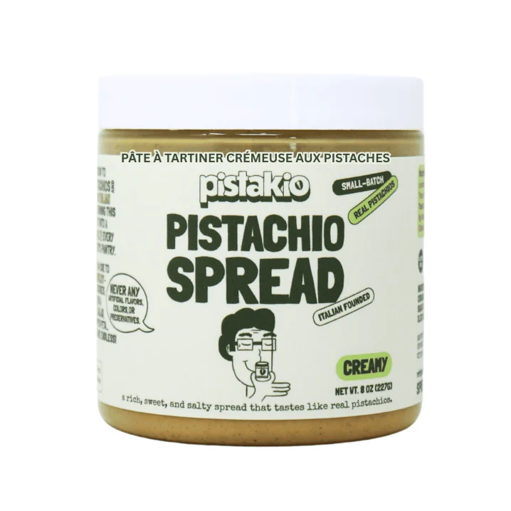 Front of Pistakio Vegan OG Creamy Pistachio Spread -  Pistachio Butter -Dairy-Free Pistachio Spread - Gluten-Free Pistachio Spread