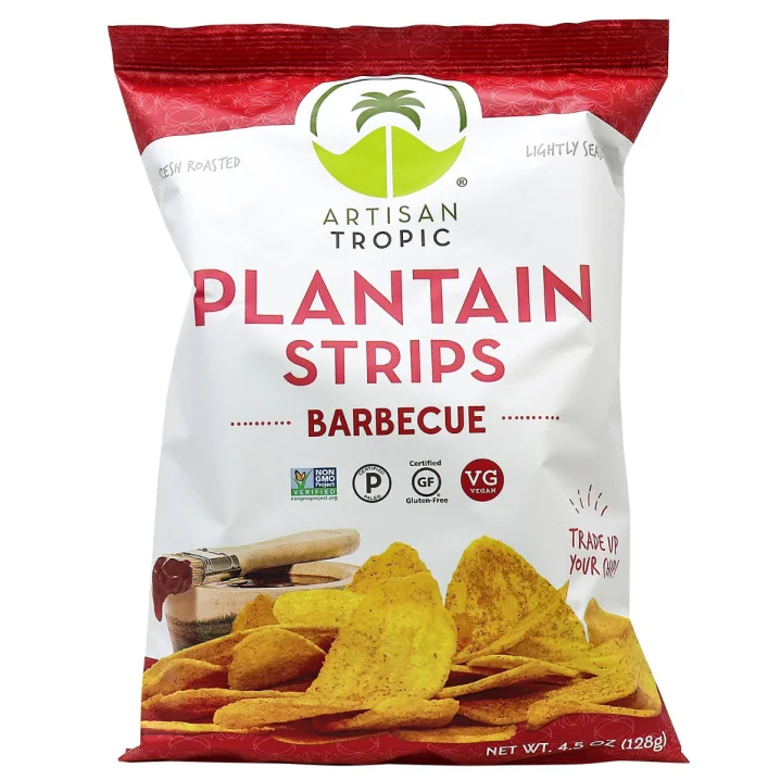 Artisan Tropic Plantain Strips Barbecue, 128g