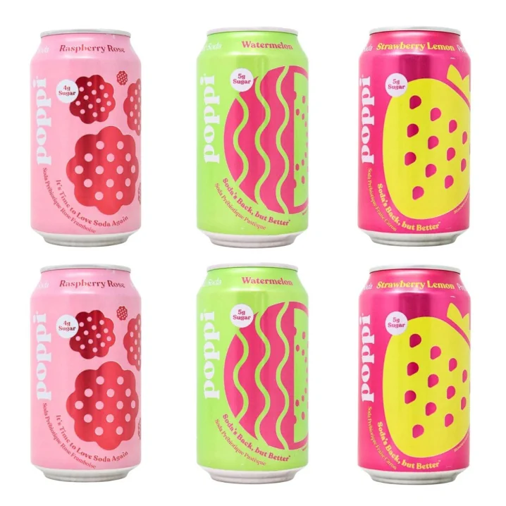 Poppi Prebiotic Soda Fresh & Fruity Variety Pack Canada Front