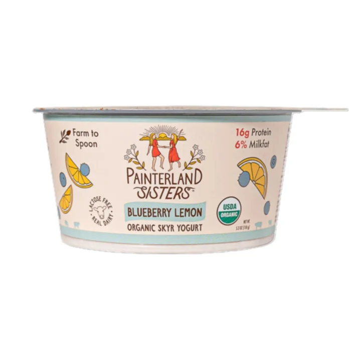 Painterland Sisters Organic Skyr Yogurt Blueberry Lemon, 150g