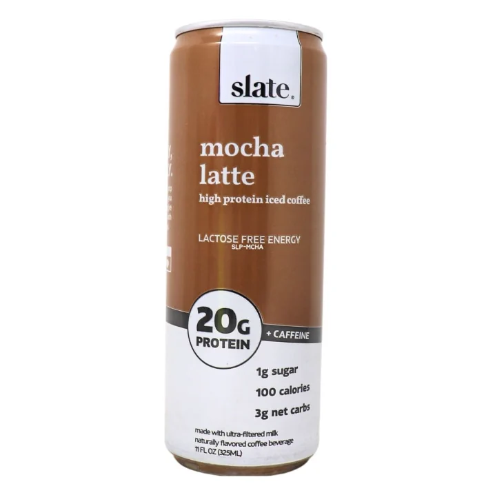 Slate High Protein Iced Coffee Mocha Latte, 325mL