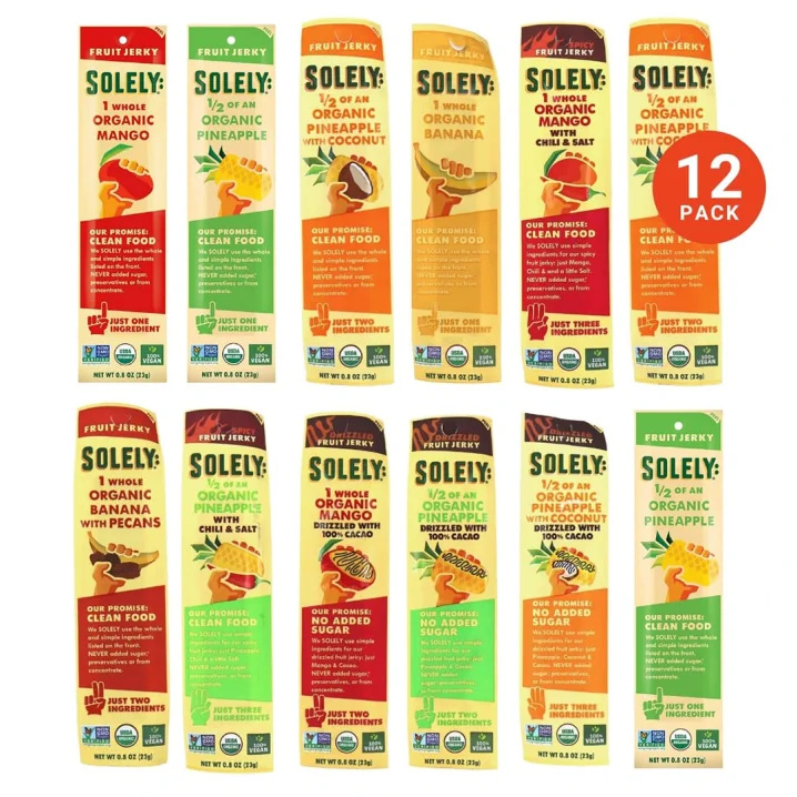 Solely Fruit Jerky Variety Pack