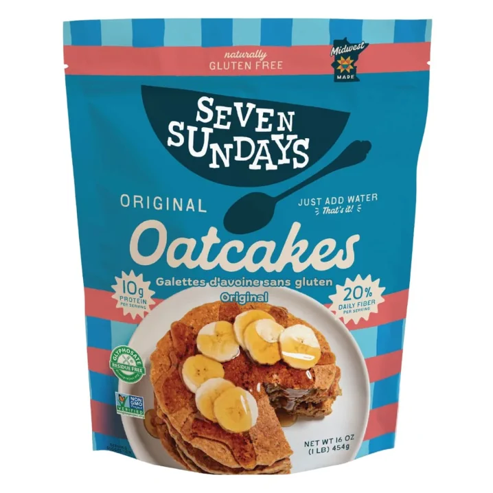 Seven Sundays Gluten-Free Oatcakes Original Front of bag