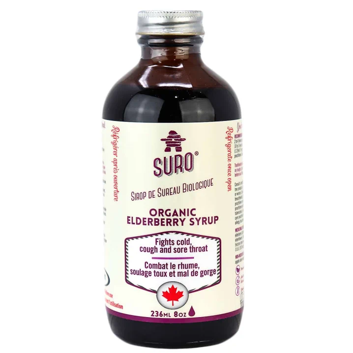 Suro Organic Elderberry Syrup Adults, 236ml