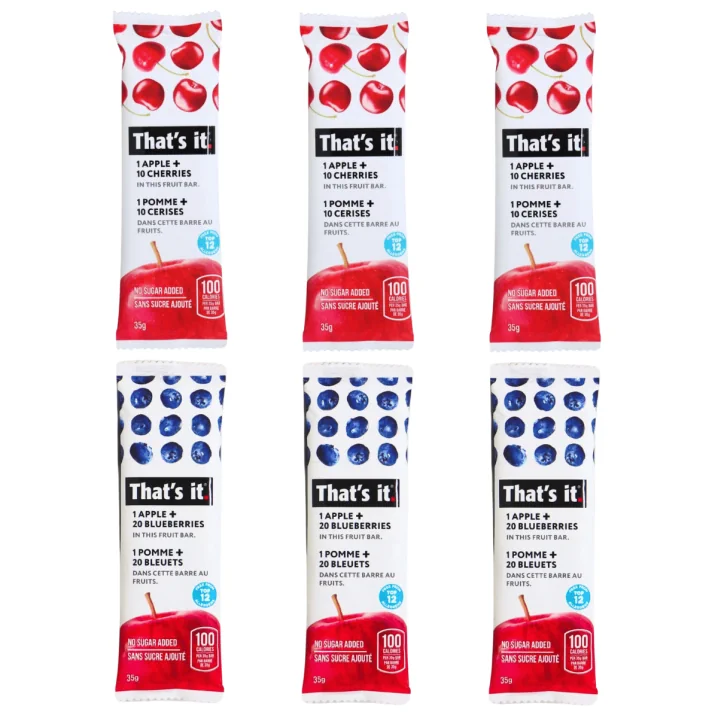 That’s It. No Added Sugar Fruit Bars Variety 6-Pack Front